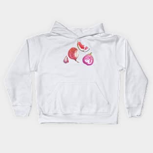 Watercolor Figs 2 Kids Hoodie